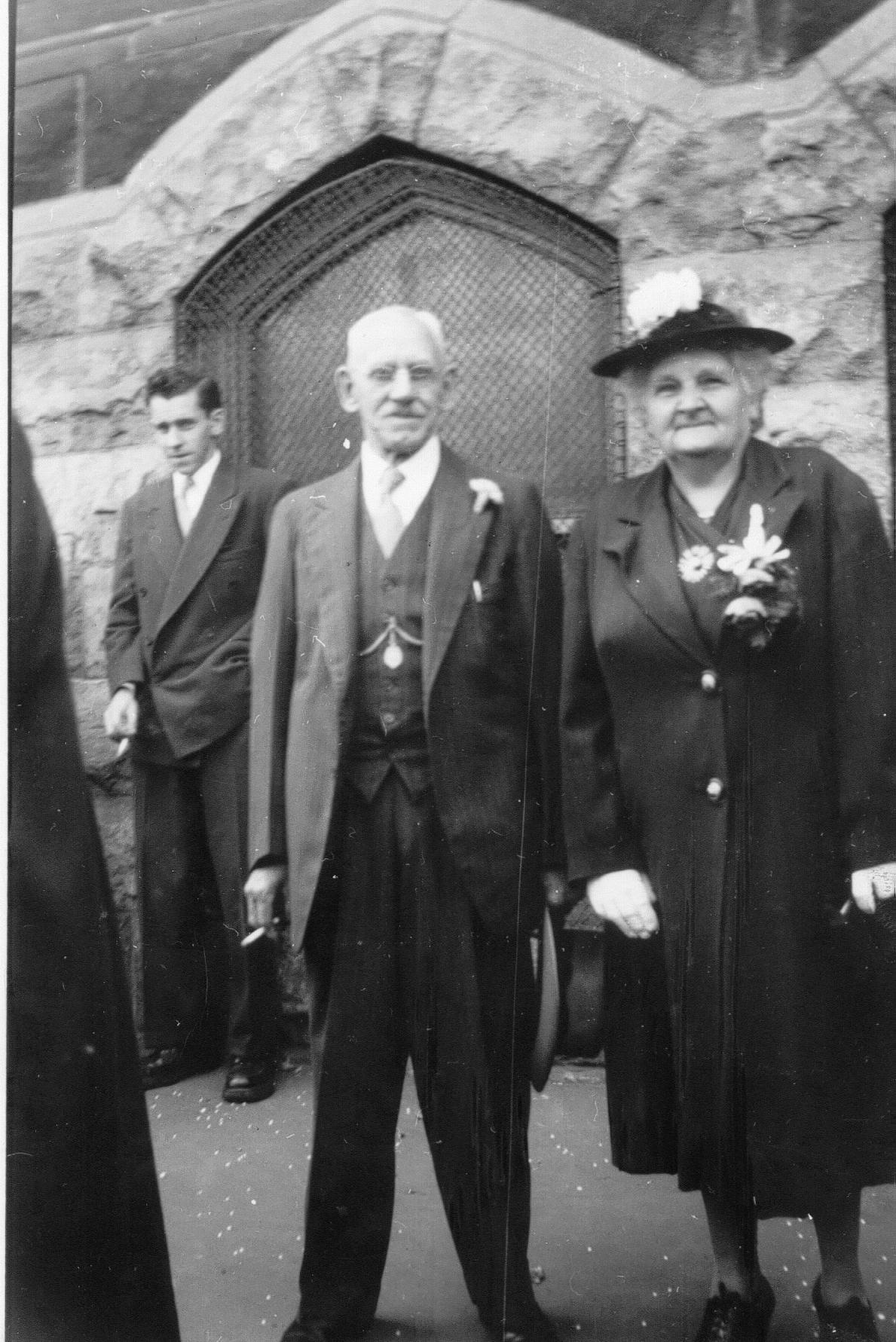 Stan Purchard, HHerbert & Clara Scott 1949